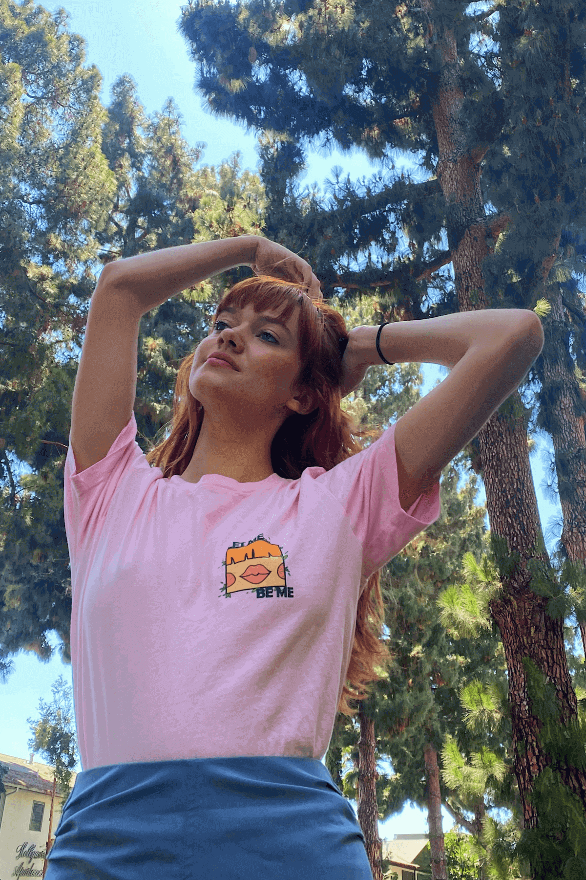 Carolyn LET ME BE ME logo t-shirt