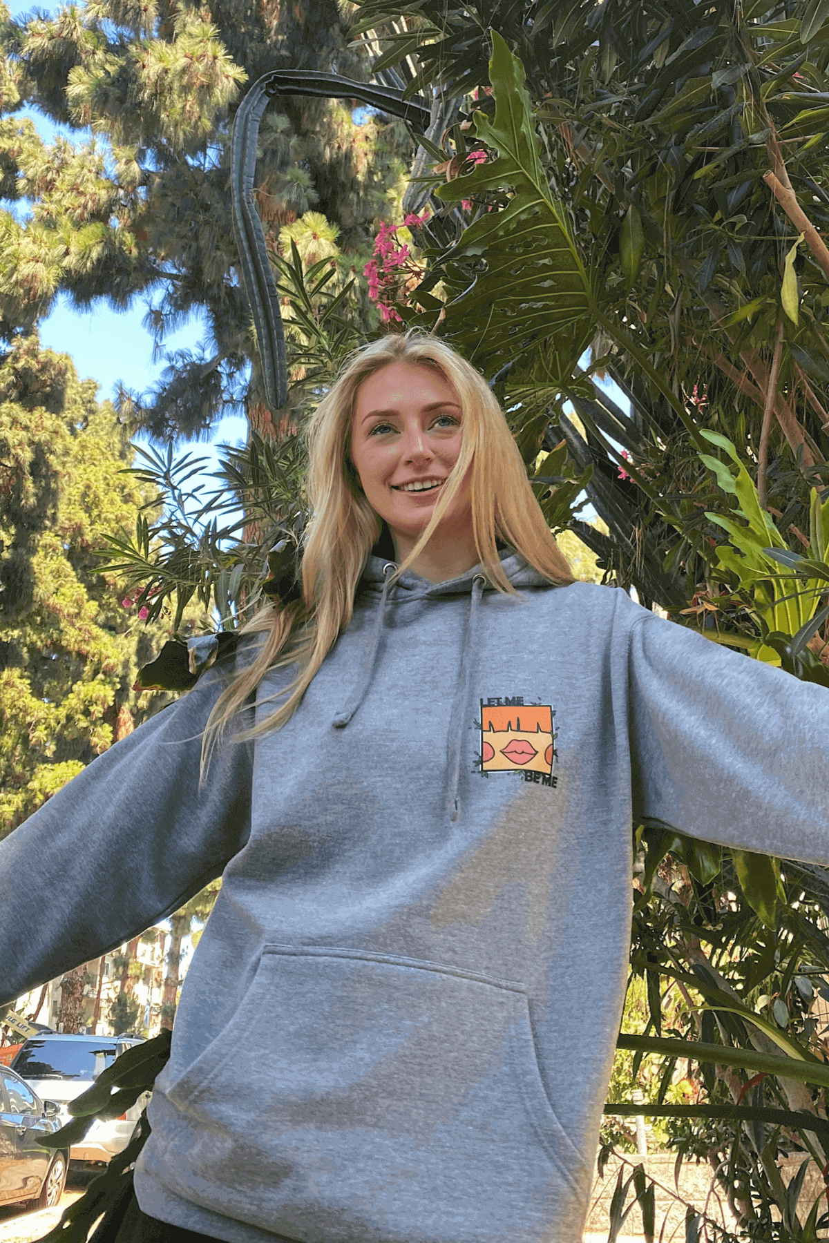 Carolyn LET ME BE ME cotton hoodie