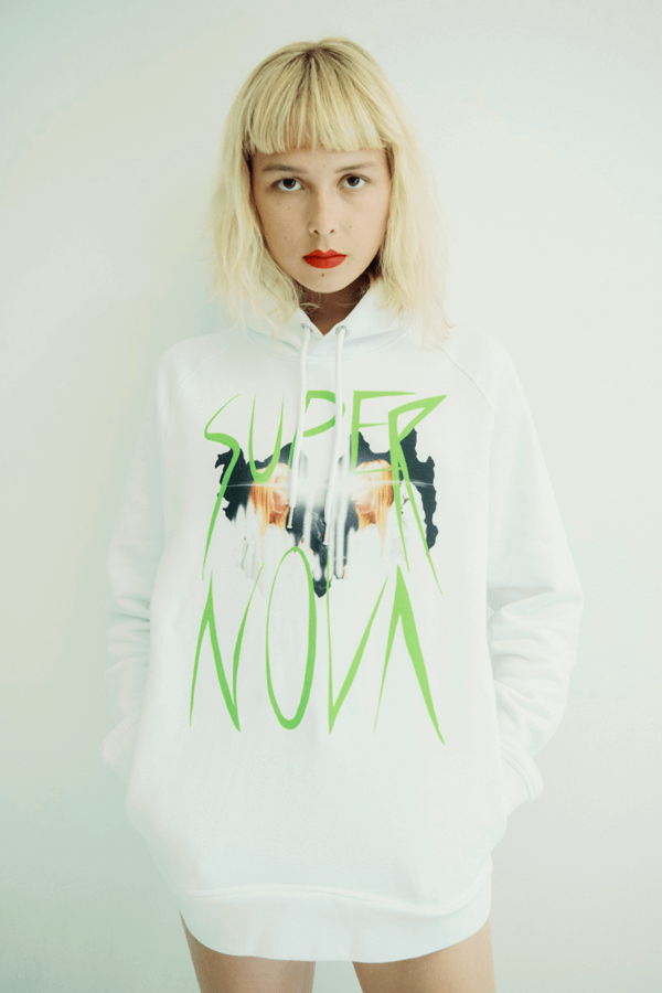 SUPERNOVA hoodie white