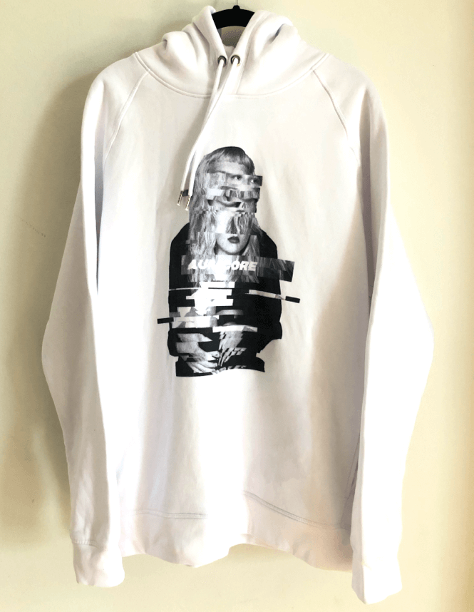 AURACORE hoodie white by Nova Orchid