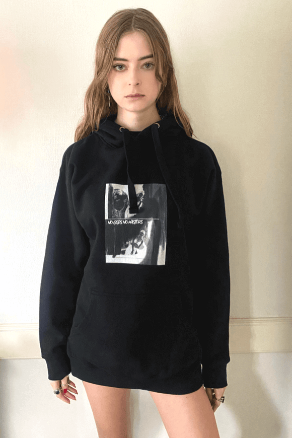 NO GODS NO MASTERS hoodie by Stacey Louise Grant