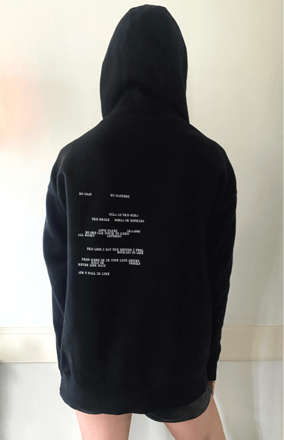 NO GODS NO MASTERS hoodie by Stacey Louise Grant