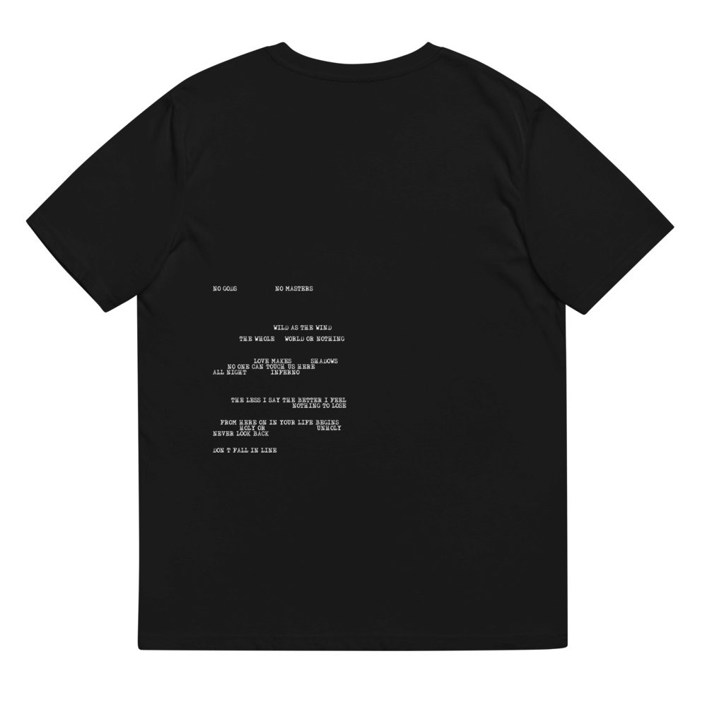 NO GODS NO MASTERS t-shirt by Stacey Louise Grant