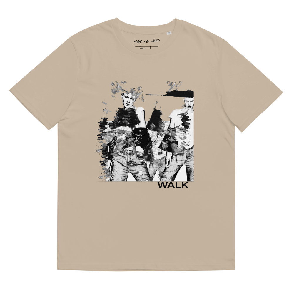 WALK beige t-shirt by Marina Kasi